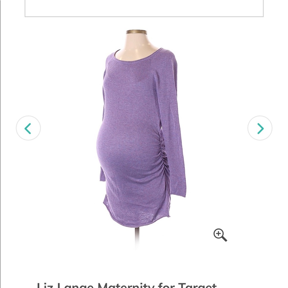 Purple maternity dress